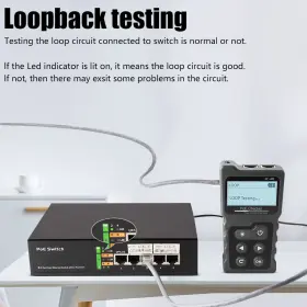 Nf-488 Noyafa At290 Poe Tester Inline Dc Power Over Ethernet Voltage Current Test Usa #2