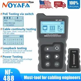 Nf-488 Noyafa At290 Poe Tester Inline Dc Power Over Ethernet Voltage Current Test Usa