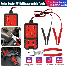 Nsioutlet 655887902253 12-24v Relay Tester With Remove Tool Universal Led Battery Test Set For Car Truck