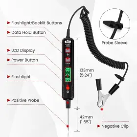 0.8-100v Obdresource 747302355215 Car Voltage Power Circuit Probe Tester Dc Teste #2