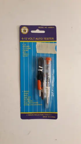 40009-4 Omaha Industrial Tools 6-12 Volt Auto Tester