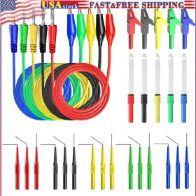 P1920b Peakelect Back Probe Kit 30pcs Banana Plug To Copper Alligator Clip Automotive