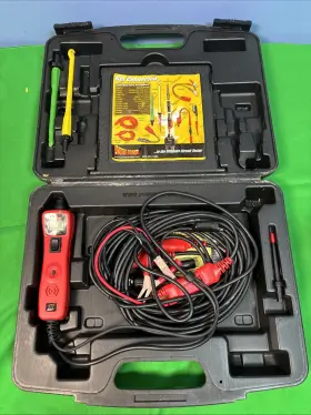 Power Probe P3r215471 3 Circuit Tester Test Light And Voltmeter With Case Red