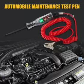 Qo63 Qodolsi Pack-1 Automotive Test Light Digital Led Circuit Tester Dc 3v/6v/12v/24v Red #3
