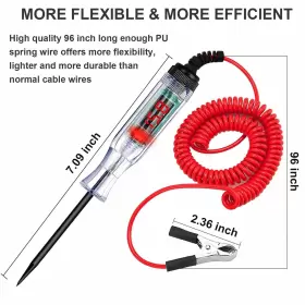 Tester-01sfba Sedovnou 2-pack Automotive Test Light Led Digital Circuit Tester Dc 3v-48v Auto Elec #3