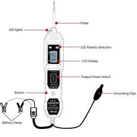 Cnbj823 Sinstar Multifunctional Car Circuit Tester 6-24v Dc Power #3