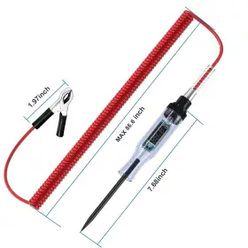 Siziviki 673311268928 Test Light Automotive Circuit Tester Dc 6v-24v Digital Led #3