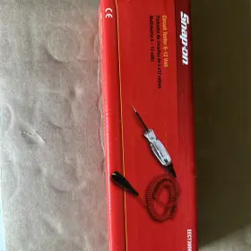 Eect300hr Snap-on Circuit Tester 6-12 Volt. New In Box With Clear Handle And Red Cord