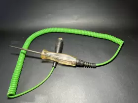 Eect300b Snap On Eest300b Snap-on Clear Circuit Tester 6 - 12 Volt. Test Light Rare Green #3