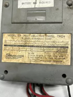 Cp7602 Suntune Inductive Dwell Tach Rpm Direct Reading Japan 1980 #3