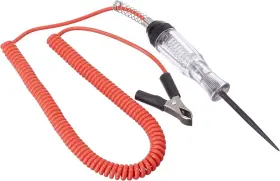 27300 Tool Aid Heavy-duty Circuit Tester With 12ft Retractable Wire And Battery Clip