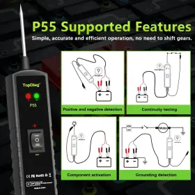 Topdiag 794969059079 P55 Electrical Tools Circuit Tester Component Activation Continuity Test Trai #3