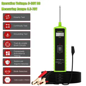 Ujn2506570053703gs Topdiag P60 Automotive Power Probe Electrical Circuit Tester Short Finder S7u1 #2 Ujn2506570053703gs Topdiag P60 Automotive Power Probe Electrical Circuit Tester Short Finder S7u1 #2