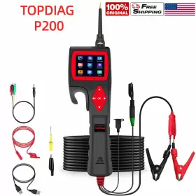 Ushkad176 Topdiag P200 Smart Hook Power Probe Car Circuit Analyzer 9v-30v Injector Tester