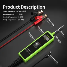 Xef8668019580807fg Topdiag Power Circuit Probe Tester Diode Test 0.3-70v Dc Lcd Digital M6f0 #3