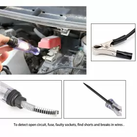 Tn-2-different-tester Tunan 2 Pcs 6-12-24v Dc Car Circuit Tester Light Professional Auto Voltage Continu #2