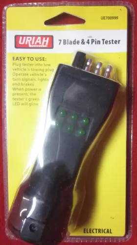 Uriah Ue700999 7 Way Blade And 4 Pin 6 Function Light Tester For Trailer Socket Circuit
