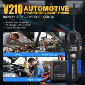 Vdiagtool 758283011922 V210 Automotive Electrical Open And Short Finder Circuit Tester Wire #2