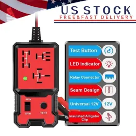 Virego 739411684081125 New Automotive Electronic Relay Car Tester Universal 12v Led Indicator