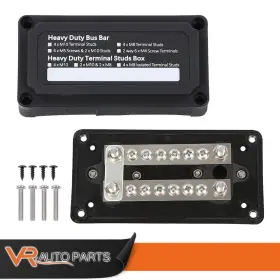 Zp-04bac0001 Vr Auto Parts Terminal Ground Power Distribution Junction Block Kit Heavy Duty Bus Bar 12v