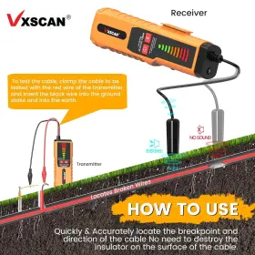 At335-1 Vxscan Underground Wire Tracer F04 Locator Tone Generator Kit And Probe #2