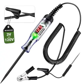 Winamoo 633337513839 Automotive Test Light With 3-120v Led Digital Voltage Display Auto 3v-120v