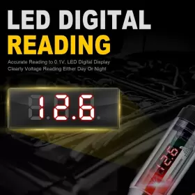 Witl101a1002 Winamoo Automotive Test Light 5-90v Digital Led Circuit Tester With Voltage Display #3