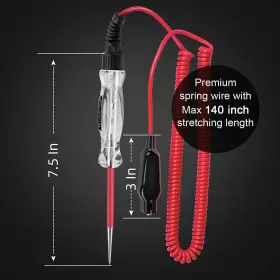 Witl103a Winamoo Premium Led Bulb Automotive Circuit Tester 6-24v Test Light With 135 Clear #2