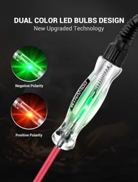 Witl103b Winamoo Dual Color Led Bulb Automotive Circuit Tester 6-24v Test Light With 135 Inch #3
