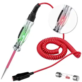 Witl103b Winamoo Dual Color Led Bulb Automotive Circuit Tester 6-24v Test Light With 135 Inch