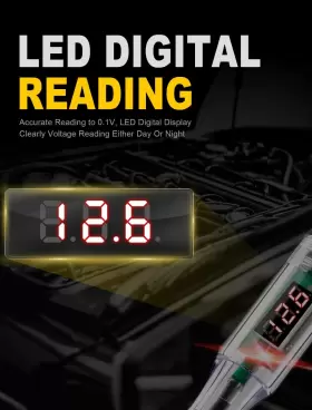 Witl109a3716 Winamoo Test Light Automotive 5-90v Digital Led Circuit Tester With Voltage Display #3