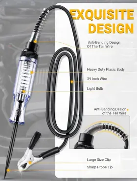 Witl110a Winamoo Test Light Automotive 6v-12v-24v Circuit Tester With For Continuity #2