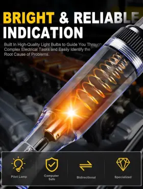 Witl110a Winamoo Test Light Automotive 6v-12v-24v Circuit Tester With For Continuity #3