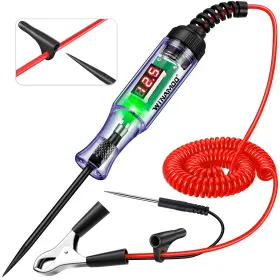 Winamoo Witl123a Upgrade Automotive Test Light With 3-80v Led Digital Voltage 3v-80v Black
