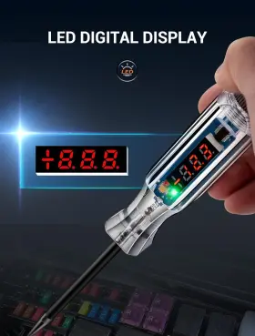 Wtatl1001b Winamoo Premium Digital Led Automotive Circuit Tester Dc 2.6v-32v Test Green Red #2