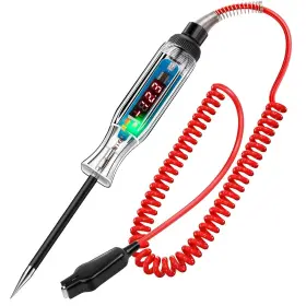 Wtatl1001b Winamoo Premium Digital Led Automotive Circuit Tester Dc 2.6v-32v Test Green Red