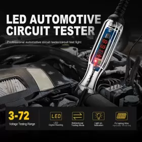 Wtatl1001c Winamoo Upgraded 3-72v Digital Automotive Led Circuit Tester Dc Voltage Test Light W #2