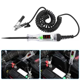 3-120v  Wowpartspro 601549193811 Dc Automotive Circuit Tester Digital Electric Voltage Test Light Display