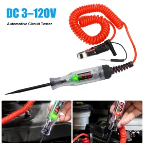 Wowpartspro 677222024772 Automotive Circuit Tester 3v-120v Led Test Light Voltmeter Polarity Digital Pen