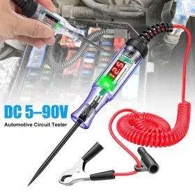 5-90v Wowpartspro 690770212309 Dc Digital Circuit Tester Automotive Test Light Car Electrical Probe Tool