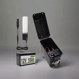 Zm-101 Zuomeng Trailer Light Tester Box With Remote-controlle And 12v 10ah Battery