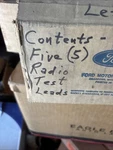 Ford Radio Test Leads X5 Vintage. Fixed Price $40.00.