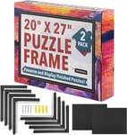 Jigsaw Puzzle Display Frame Kit 2-PACK 20X27 In Black Easy Snap-together. Fixed Price $37.98.