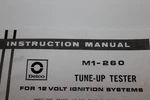 Photo Copy Of Instructions Only Ac Delco Tune Up Tester M1-260. Fixed Price $19.99.