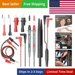 Electrical Multimeter Leads Set With Alligator Clips Hook Probes Prof.... Fixed Price $23.39.