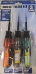 Cen-tech 3PC Circuit Set Continuity, 6/12V & 18/24/36V Testers, 48"LEADS. Fixed Price $14.89.