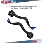 X Front Lower Rearward Left & Right Control Arm Kit For Mazda 6 02-08 Gy Gg. Fixed Price $103.15.