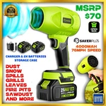 Cordless Leaf Blower Portable Yard Garage Fire Dust Car Cleaner Power Tool. Fixed Price $99.98.