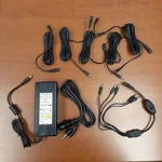 12 Volt Power SUPPLY...9.5 Amps...with Extensions And Way Splitter...new!. Fixed Price $14.99.