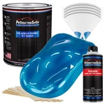 High Gloss Electric Blue Metallic Acrylic Enamel Gallon Kit, Auto Paint. Fixed Price $109.99.